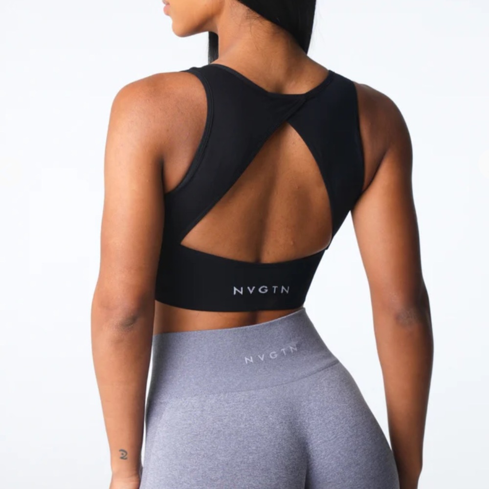 NVGTN Black Empower Seamless Bra